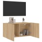 vidaXL Mueble para TV de pared roble Sonoma 80x30x41 cm