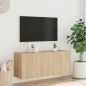 vidaXL Mueble para TV de pared roble Sonoma 100x30x41 cm vidaXL Mueble para TV de pared roble Sonoma 100x30x41 cm