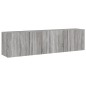 vidaXL Muebles para TV de pared 2 unidades gris Sonoma 80x30x41 cm vidaXL Muebles para TV de pared 2 unidades gris Sonoma 80x30x41 cm