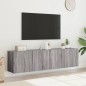 vidaXL Muebles para TV de pared 2 unidades gris Sonoma 80x30x41 cm vidaXL Muebles para TV de pared 2 unidades gris Sonoma 80x30x41 cm