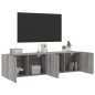 vidaXL Muebles para TV de pared 2 unidades gris Sonoma 80x30x41 cm vidaXL Muebles para TV de pared 2 unidades gris Sonoma 80x30x41 cm