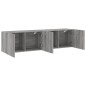 vidaXL Muebles para TV de pared 2 unidades gris Sonoma 80x30x41 cm vidaXL Muebles para TV de pared 2 unidades gris Sonoma 80x30x41 cm