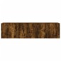 vidaXL Muebles para TV de pared 2 unidades roble ahumado 80x30x41 cm vidaXL Muebles para TV de pared 2 unidades roble ahumado 80x30x41 cm