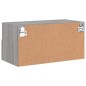 vidaXL Mueble de pared TV madera de ingeniería Sonoma gris 60x30x30 cm