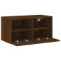 vidaXL Mueble de pared TV madera ingeniería marrón roble 60x30x30 cm
