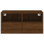 vidaXL Mueble de pared TV madera ingeniería marrón roble 60x30x30 cm