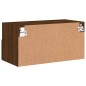 vidaXL Mueble de pared TV madera ingeniería marrón roble 60x30x30 cm