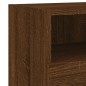 vidaXL Mueble de pared TV madera ingeniería marrón roble 60x30x30 cm