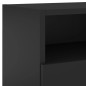 vidaXL Mueble de pared para TV madera de ingeniería negro 80x30x30 cm
