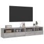 vidaXL Muebles de pared para TV 2 uds madera gris Sonoma 80x30x30 cm