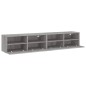vidaXL Muebles de pared para TV 2 uds madera gris Sonoma 80x30x30 cm