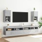 vidaXL Muebles para TV con luces LED 2 uds gris hormigón 30,5x30x60 cm vidaXL Muebles para TV con luces LED 2 uds gris hormigón 30,5x30x60 cm
