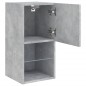 vidaXL Muebles para TV con luces LED 2 uds gris hormigón 30,5x30x60 cm vidaXL Muebles para TV con luces LED 2 uds gris hormigón 30,5x30x60 cm