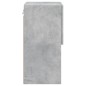 vidaXL Muebles para TV con luces LED 2 uds gris hormigón 30,5x30x60 cm vidaXL Muebles para TV con luces LED 2 uds gris hormigón 30,5x30x60 cm