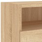 vidaXL Muebles de pared para TV 2 uds madera roble Sonoma 100x30x30 cm vidaXL Muebles de pared para TV 2 uds madera roble Sonoma 100x30x30 cm