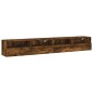 vidaXL Muebles de pared de TV 2 uds madera roble ahumado 100x30x30 cm vidaXL Muebles de pared de TV 2 uds madera roble ahumado 100x30x30 cm
