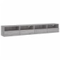 vidaXL Muebles de pared para TV 2 uds madera gris Sonoma 100x30x30 cm