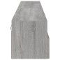 vidaXL Muebles de pared para TV 2 uds madera gris Sonoma 100x30x30 cm