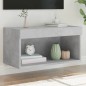 vidaXL Mueble para TV con luces LED gris hormigón 60x30x30 cm vidaXL Mueble para TV con luces LED gris hormigón 60x30x30 cm