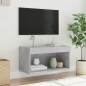 vidaXL Mueble para TV con luces LED gris hormigón 60x30x30 cm vidaXL Mueble para TV con luces LED gris hormigón 60x30x30 cm