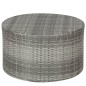 vidaXL Muebles de jardín con cojines 4 piezas ratán sintético gris
