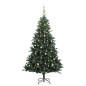vidaXL Árbol Navidad artificial con bisagras 150 LED y bolas 120 cm vidaXL Árbol Navidad artificial con bisagras 150 LED y bolas 120 cm