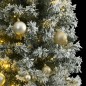 vidaXL Árbol de Navidad estrecho con 300 LED y bolas y nieve 270 cm vidaXL Árbol de Navidad estrecho con 300 LED y bolas y nieve 270 cm