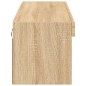 vidaXL Mueble para TV con luces LED roble Sonoma 100x30x30 cm