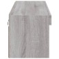 vidaXL Mueble para TV con luces LED gris Sonoma 100x30x30 cm