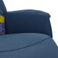vidaXL Sillón reclinable de masaje con reposapiés tela azul vidaXL Sillón reclinable de masaje con reposapiés tela azul