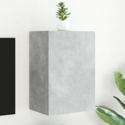 vidaXL Mueble TV de pared madera ingeniería gris hormigón 40,5x30x60cm
