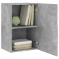 vidaXL Mueble TV de pared madera ingeniería gris hormigón 40,5x30x60cm vidaXL Mueble TV de pared madera ingeniería gris hormigón 40,5x30x60cm