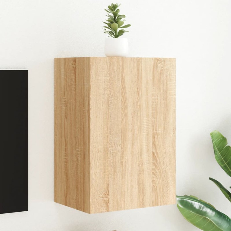 vidaXL Mueble TV de pared madera ingeniería roble Sonoma 40,5x30x60 cm vidaXL Mueble TV de pared madera ingeniería roble Sonoma 40,5x30x60 cm