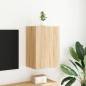 vidaXL Mueble TV de pared madera ingeniería roble Sonoma 40,5x30x60 cm vidaXL Mueble TV de pared madera ingeniería roble Sonoma 40,5x30x60 cm