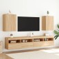 vidaXL Mueble TV de pared madera ingeniería roble Sonoma 40,5x30x60 cm vidaXL Mueble TV de pared madera ingeniería roble Sonoma 40,5x30x60 cm