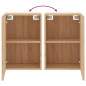 vidaXL Mueble TV de pared madera ingeniería roble Sonoma 40,5x30x60 cm vidaXL Mueble TV de pared madera ingeniería roble Sonoma 40,5x30x60 cm