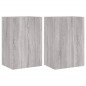 vidaXL Muebles de TV de pared 2 uds madera gris Sonoma 40,5x30x60 cm vidaXL Muebles de TV de pared 2 uds madera gris Sonoma 40,5x30x60 cm