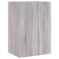 vidaXL Muebles de TV de pared 2 uds madera gris Sonoma 40,5x30x60 cm vidaXL Muebles de TV de pared 2 uds madera gris Sonoma 40,5x30x60 cm