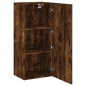 vidaXL Mueble TV de pared madera ingeniería roble ahumado 40,5x30x90cm
