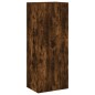 vidaXL Mueble de TV de pared madera roble ahumado 40,5x30x102 cm