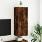 vidaXL Mueble de TV de pared madera roble ahumado 40,5x30x102 cm
