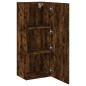 vidaXL Mueble de TV de pared madera roble ahumado 40,5x30x102 cm