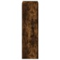 vidaXL Mueble de TV de pared madera roble ahumado 40,5x30x102 cm