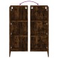 vidaXL Mueble de TV de pared madera roble ahumado 40,5x30x102 cm