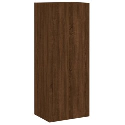 vidaXL Mueble de TV de pared madera marrón roble 40,5x30x102 cm
