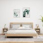 vidaXL Mesitas de noche de pared con luces LED 2 unidades roble Sonoma vidaXL Mesitas de noche de pared con luces LED 2 unidades roble Sonoma