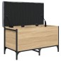 vidaXL Banco con almacenaje madera ingeniería roble Sonoma 82x42x45 cm vidaXL Banco con almacenaje madera ingeniería roble Sonoma 82x42x45 cm