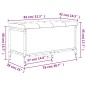 vidaXL Banco con almacenaje madera ingeniería roble Sonoma 82x42x45 cm vidaXL Banco con almacenaje madera ingeniería roble Sonoma 82x42x45 cm