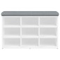 vidaXL Banco zapatero madera de ingeniería blanco 82x32x50 cm vidaXL Banco zapatero madera de ingeniería blanco 82x32x50 cm
