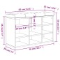 vidaXL Banco zapatero madera de ingeniería blanco 82x32x50 cm vidaXL Banco zapatero madera de ingeniería blanco 82x32x50 cm